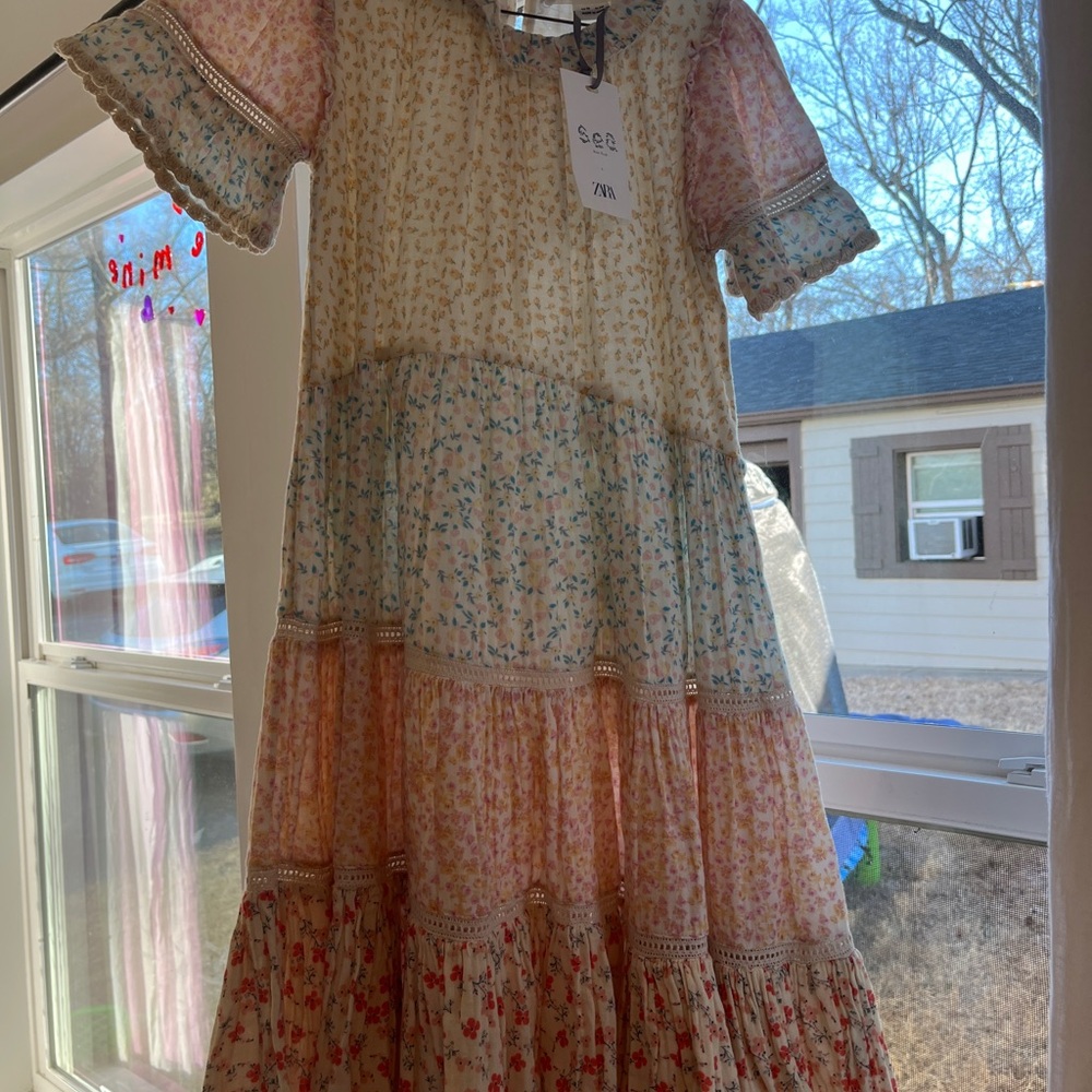 Zara Kids Floral Dress - Multicolor